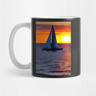 FULL SAILS AT SUNSET Mug